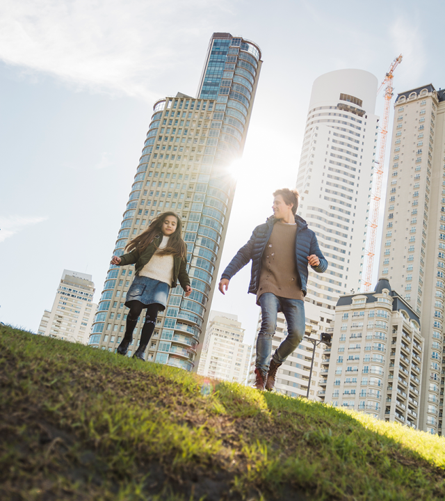 low-angle-view-father-daughter-walking-park